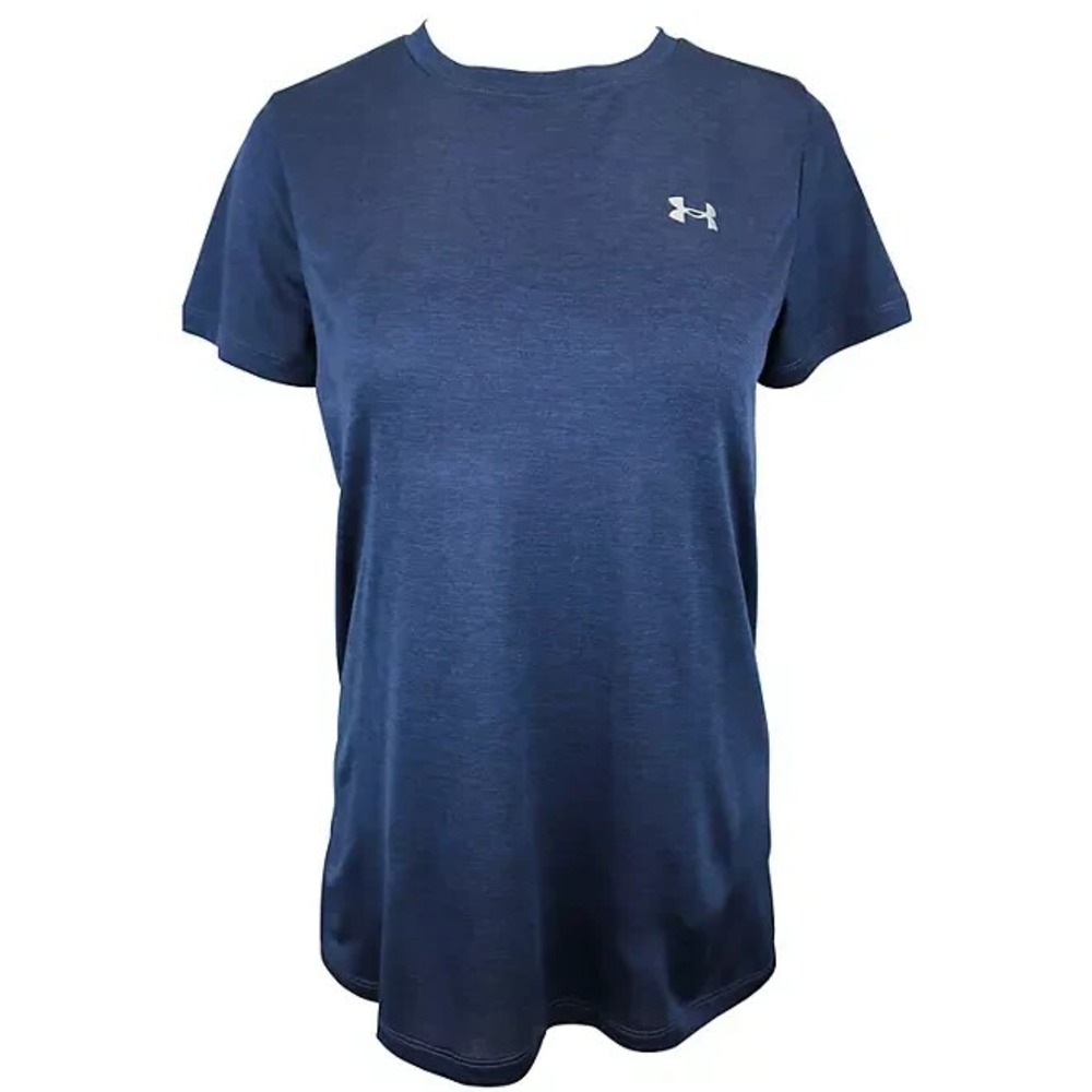 Under Armour Womens UA Tech Twist T-Shirt Midnight Navy XS Short Sleeve
